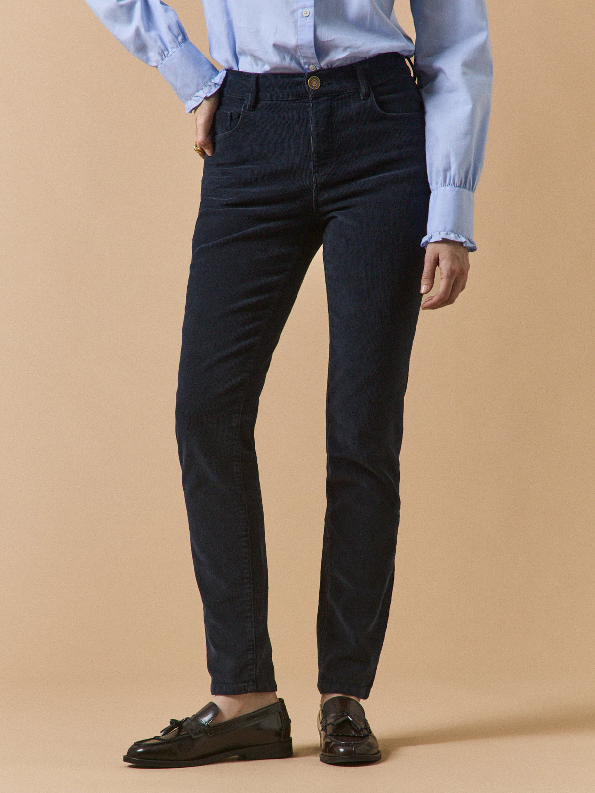 Pantalon slim velours femme Chloé