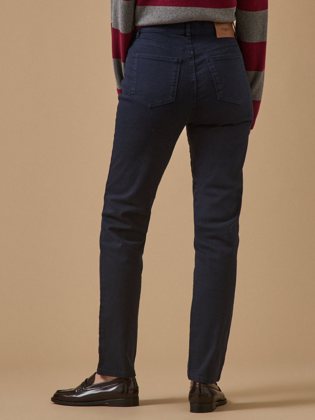 Gekleurde slim fit damesjeans Aude