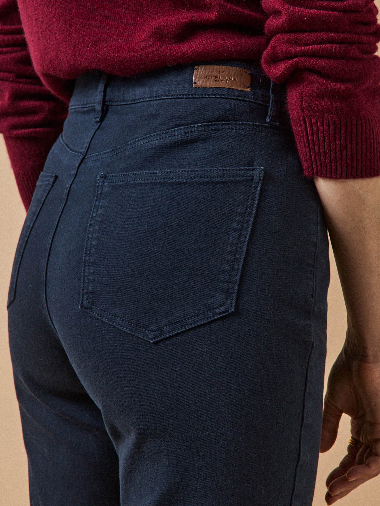 Gekleurde slim fit damesjeans Aude