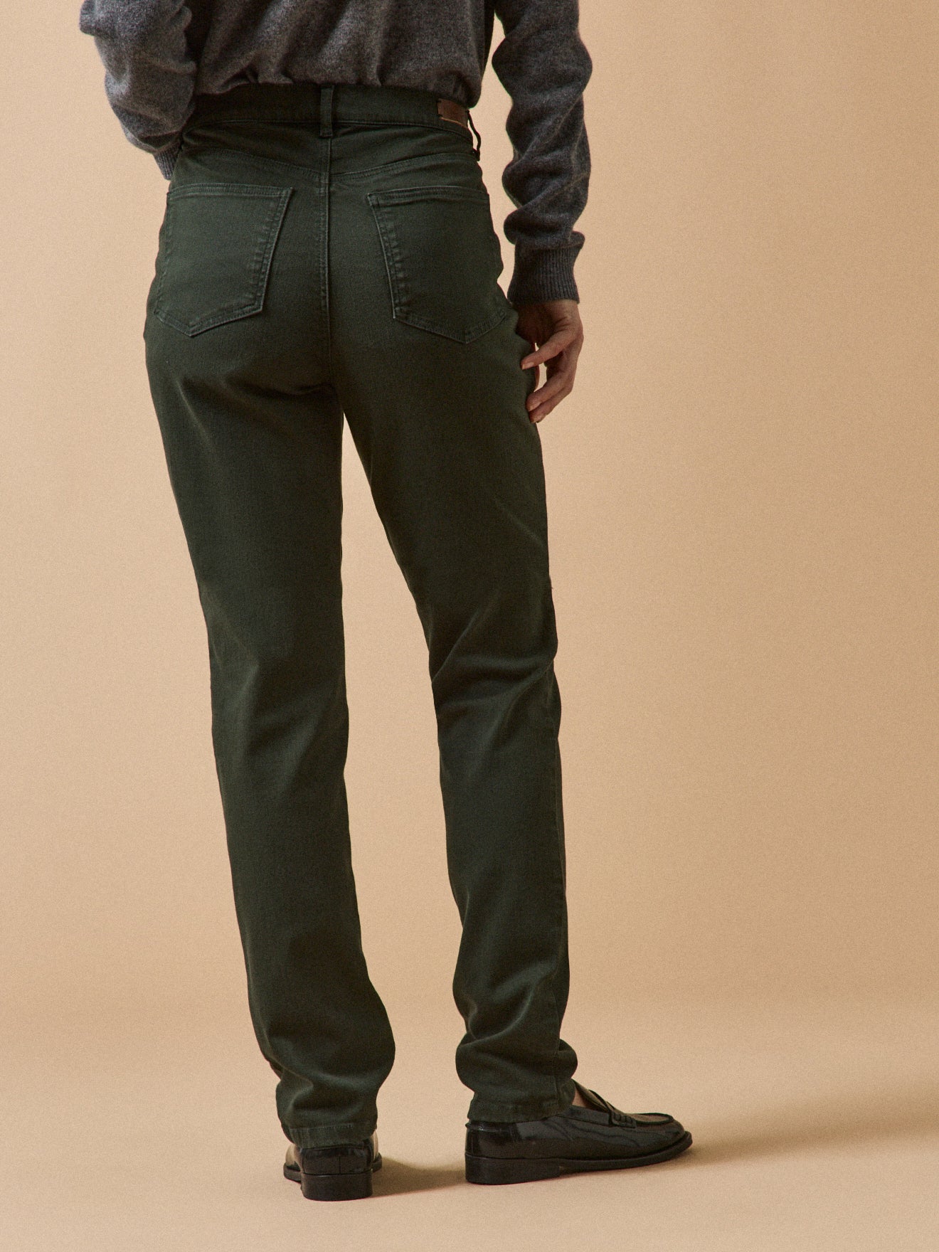 Gekleurde slim fit damesjeans Aude