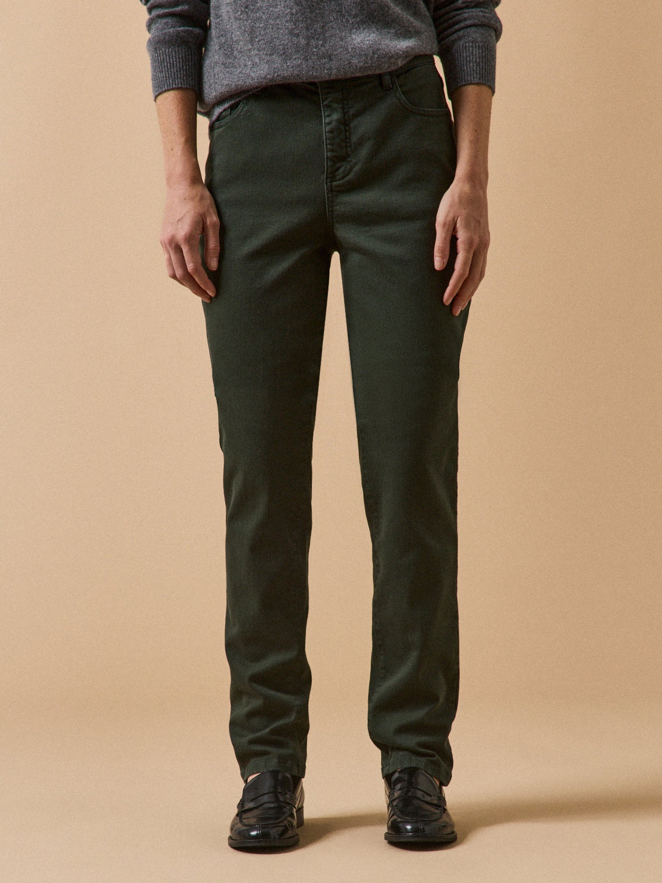 Gekleurde slim fit damesjeans Aude