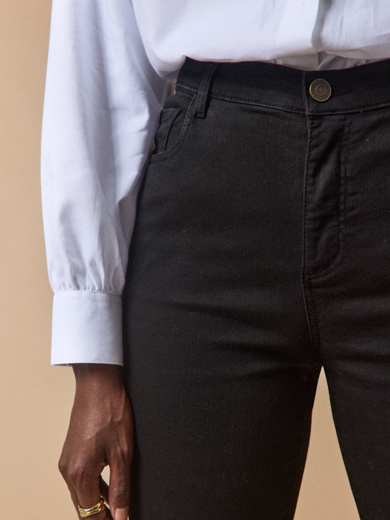 Gekleurde slim fit damesjeans Aude