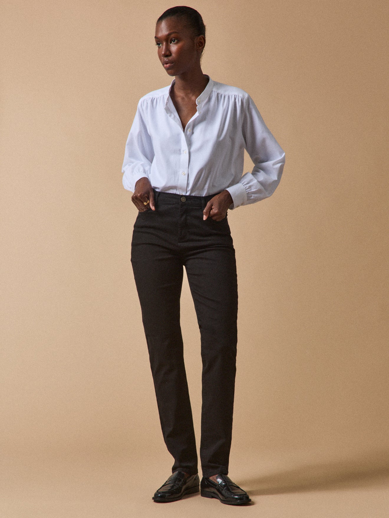 Gekleurde slim fit damesjeans Aude