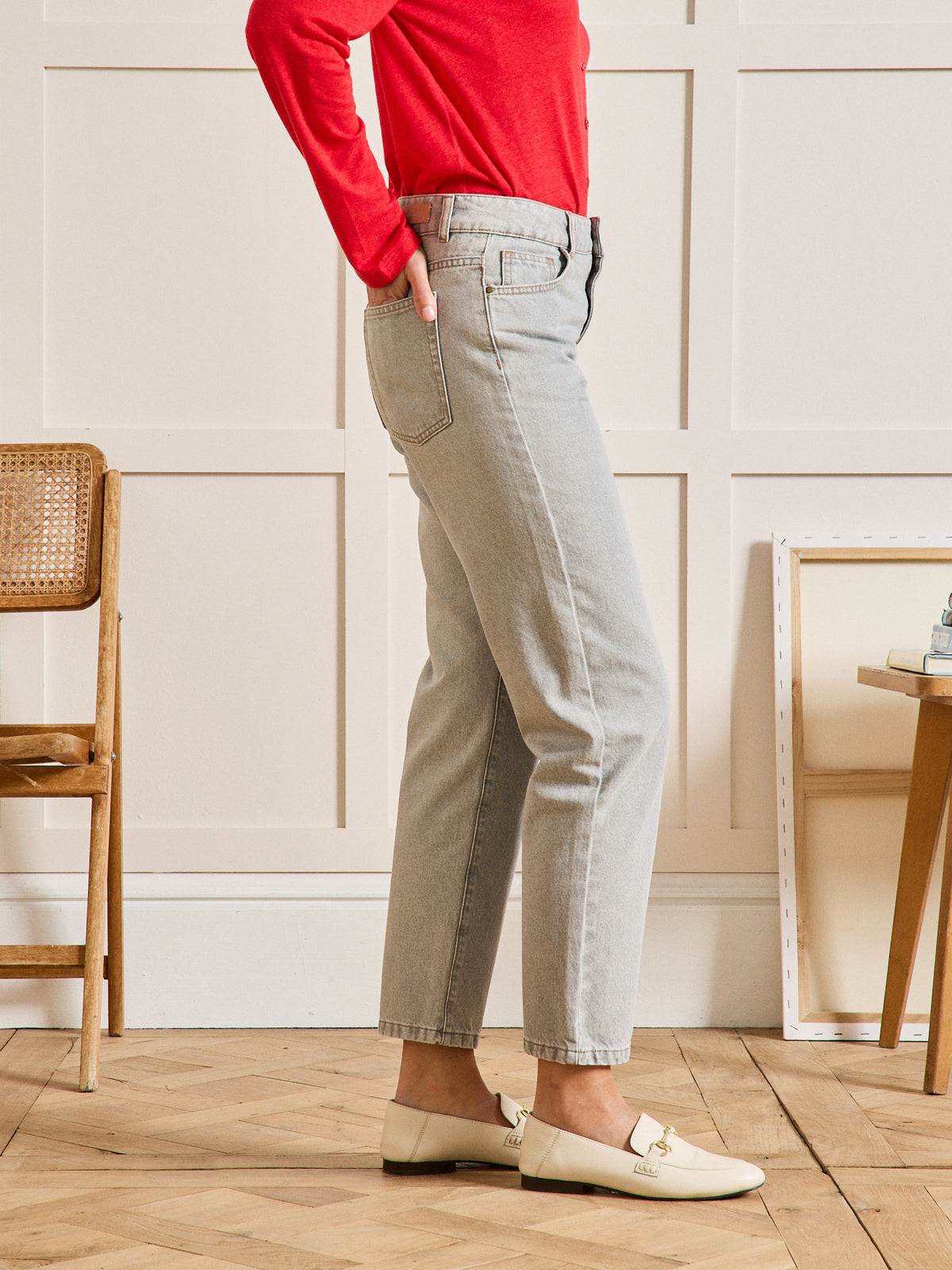 Jean mom femme Claire coton biologique