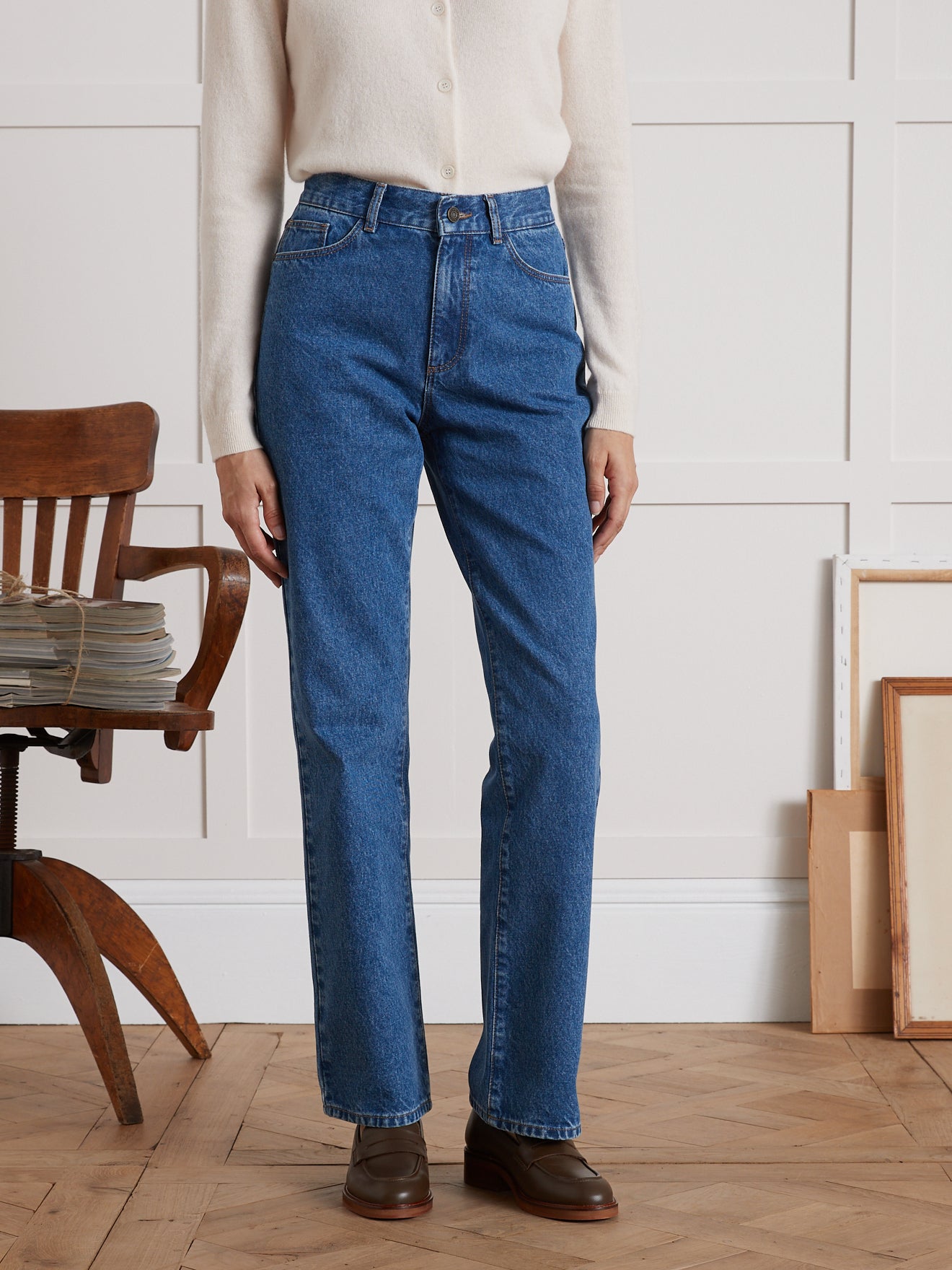 Relax fit damesjeans Camille - biokatoen, ecologische wassing