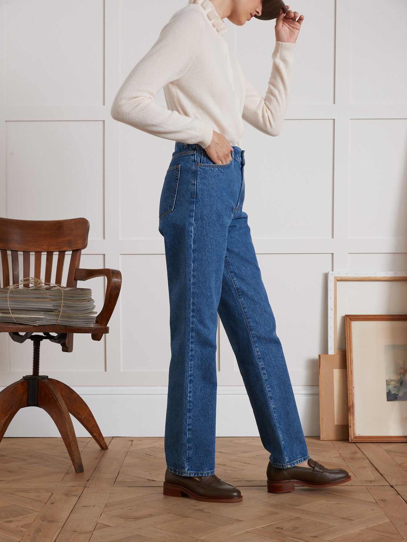 Relax fit damesjeans Camille - biokatoen, ecologische wassing