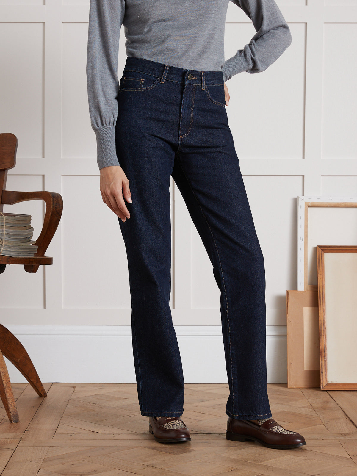 Relax fit damesjeans Camille - biokatoen, ecologische wassing