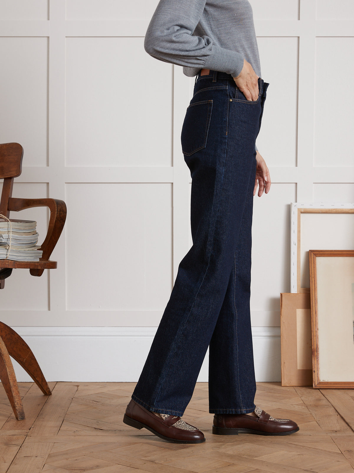 Relax fit damesjeans Camille - biokatoen, ecologische wassing