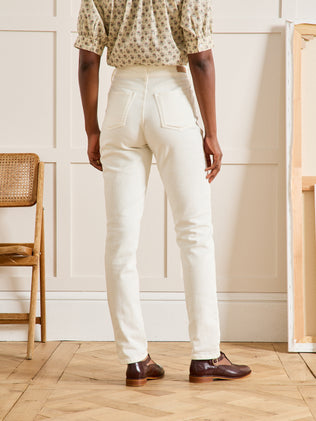 Slim fit damesjeans in biokatoen Aurélie