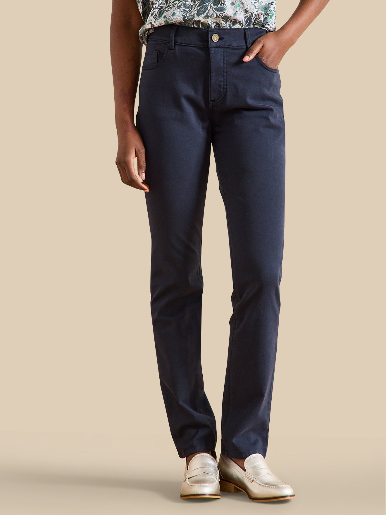 Pantalon slim couleur femme Chloé