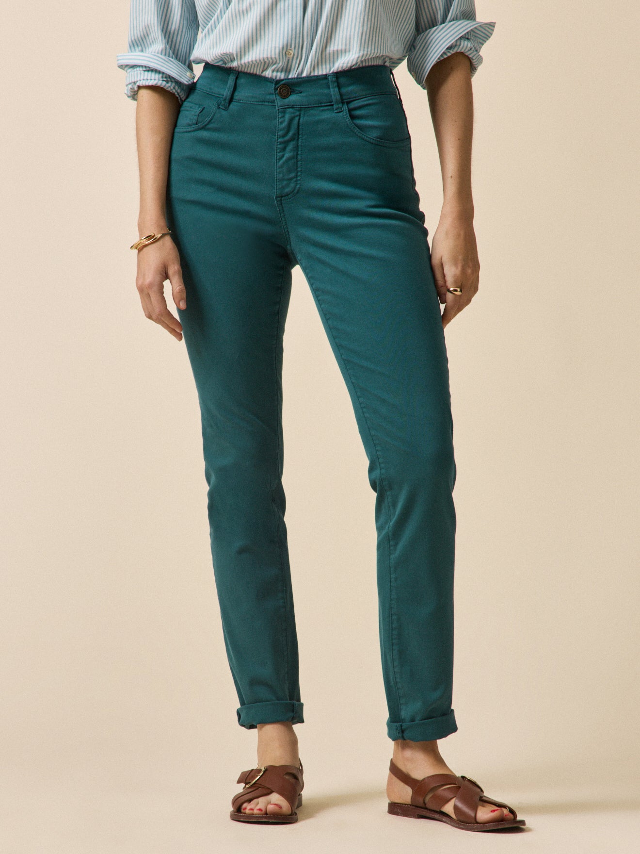 Pantalon slim couleur femme Chloé - Cyrillus BE