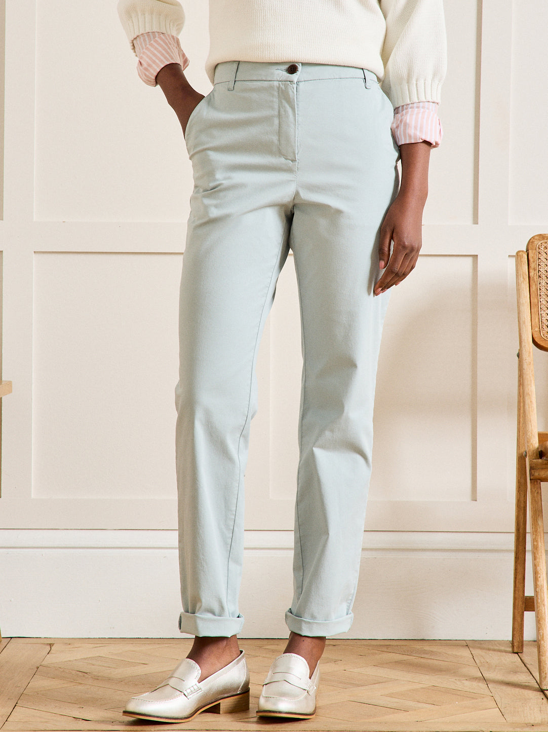 Pantalon chino femme - coton biologique