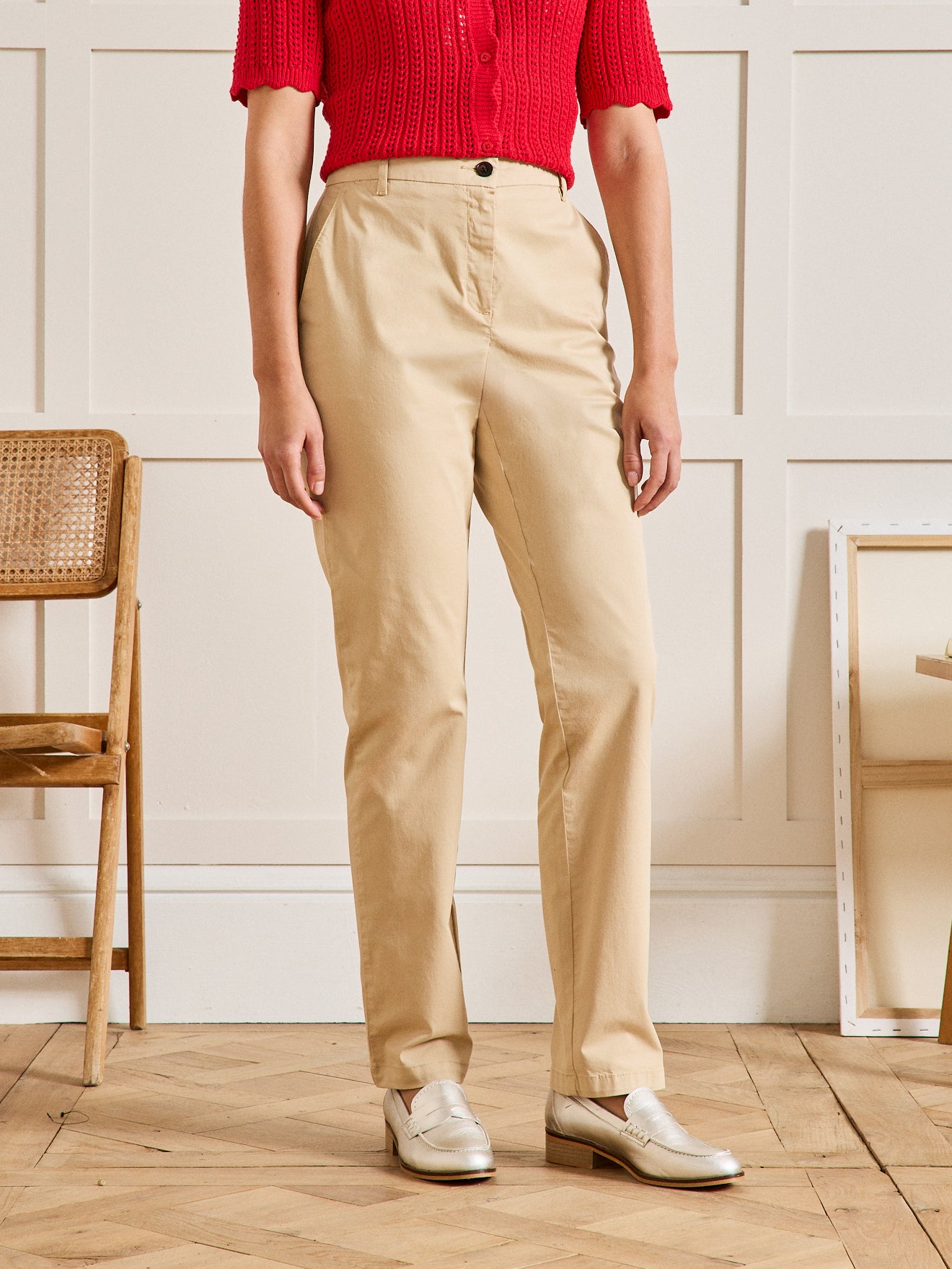 Pantalon chino femme - coton biologique