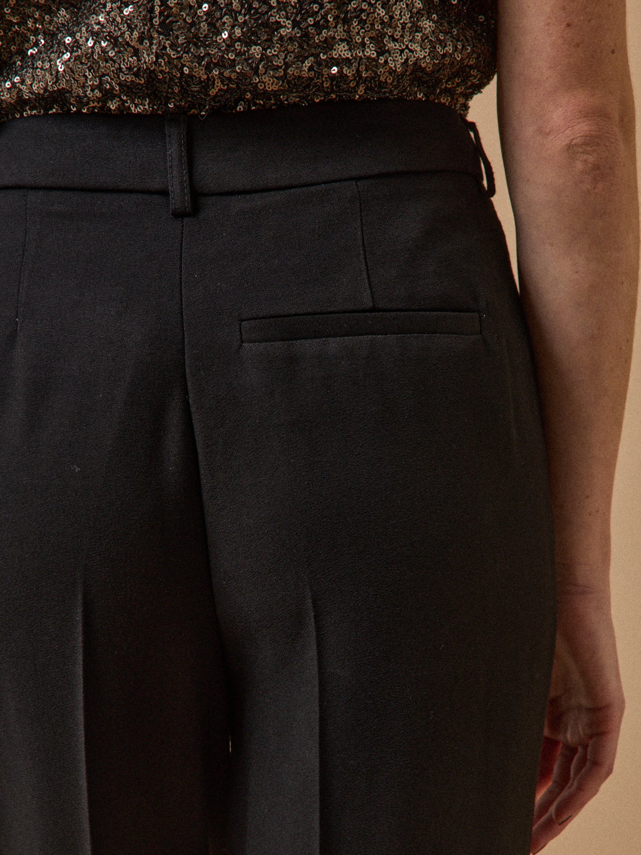 Pantalon droit tissu crêpe femme Joy