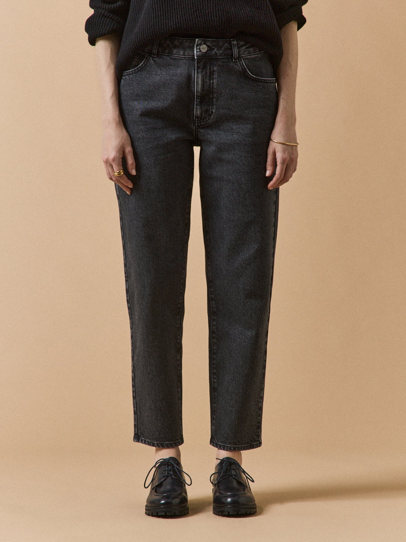 Mom fit damesjeans in biokatoen Claire