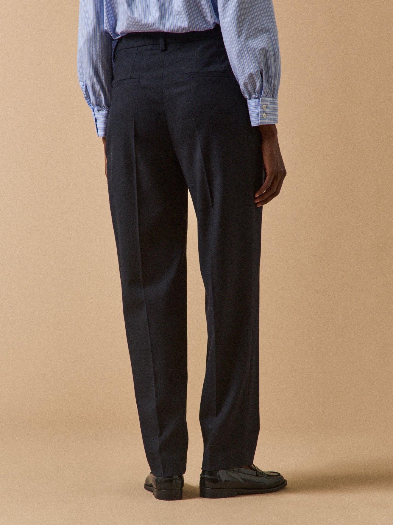 Carrot fit damesbroek in flanel Hélène