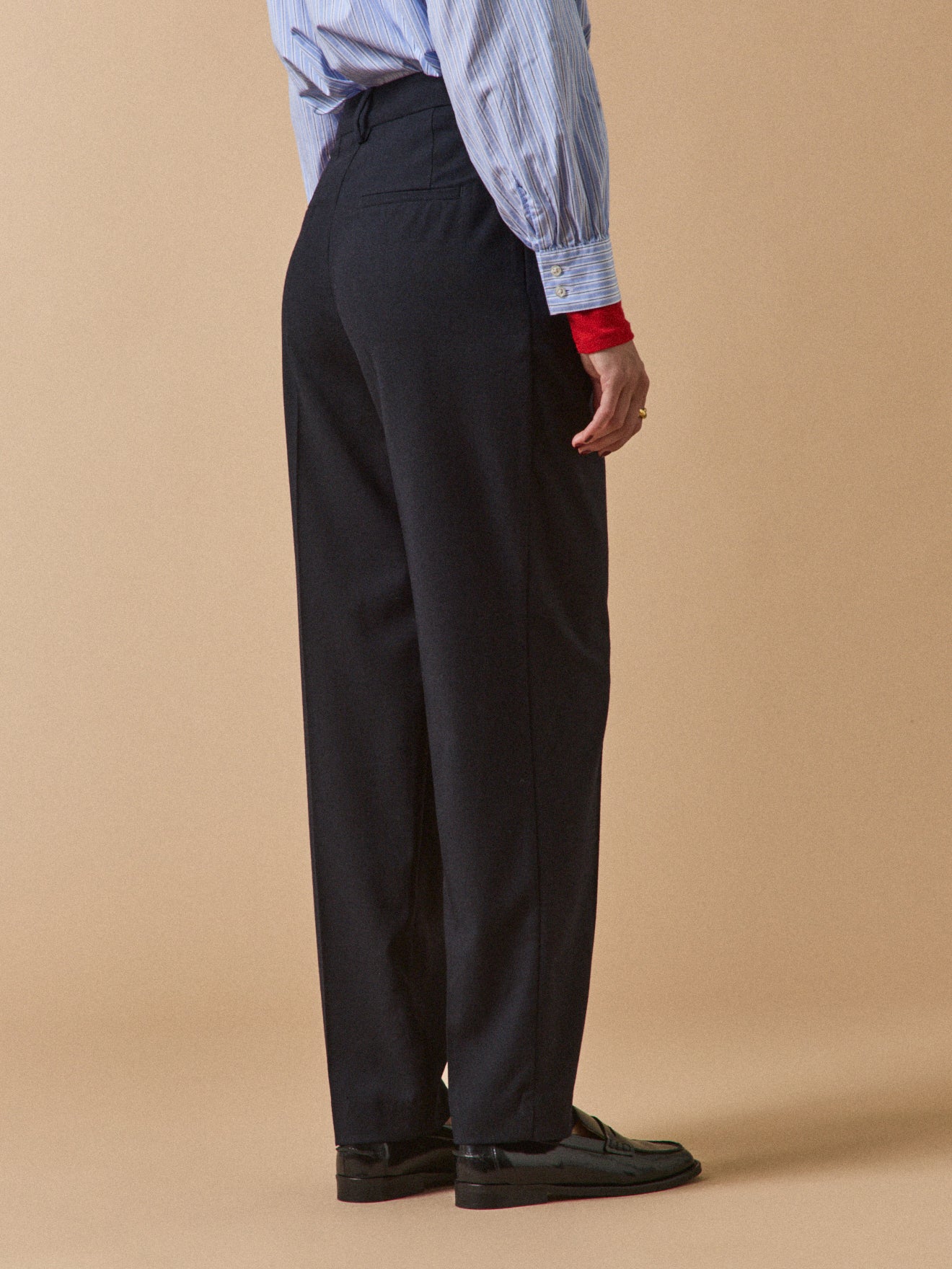 Carrot fit damesbroek in flanel Hélène