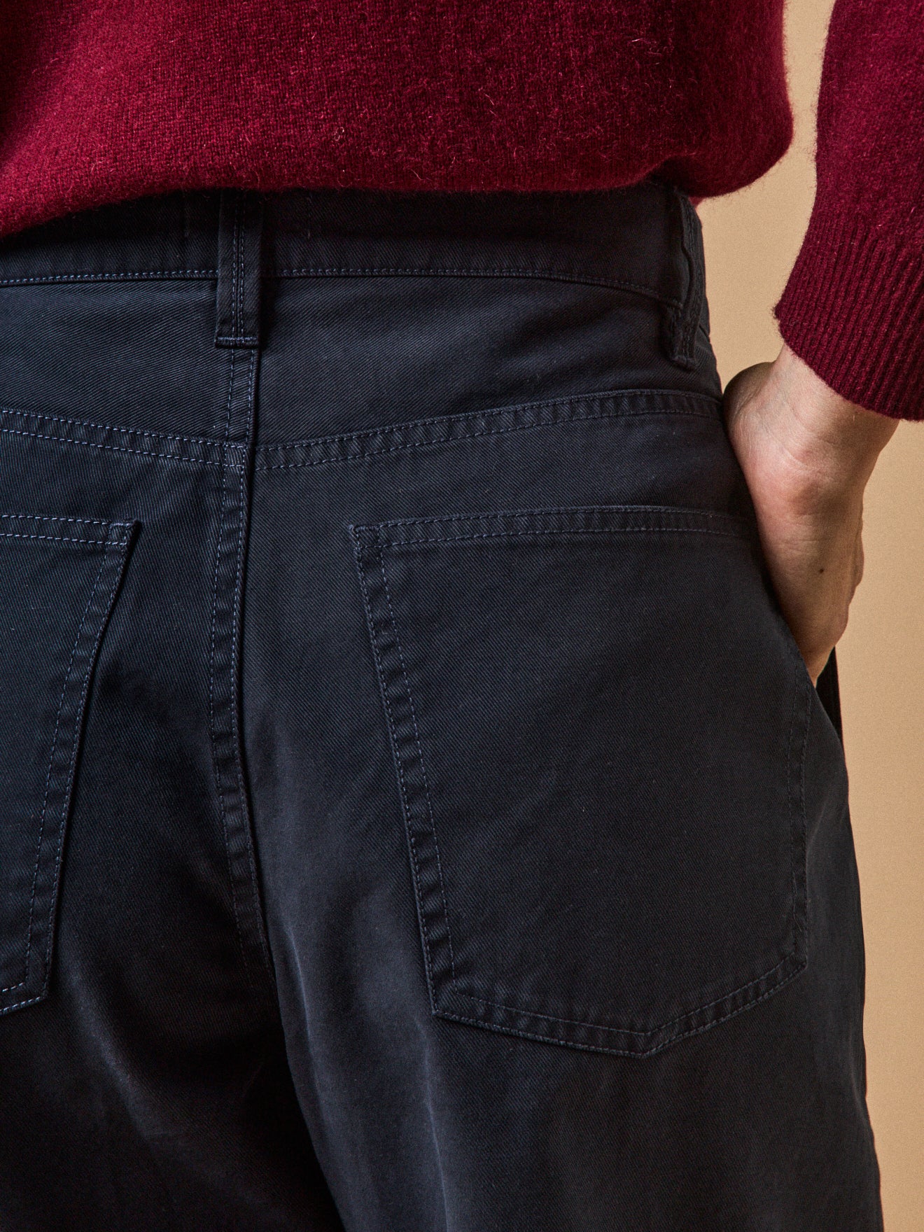 Carrot fit damesbroek in katoenen twill Célestine