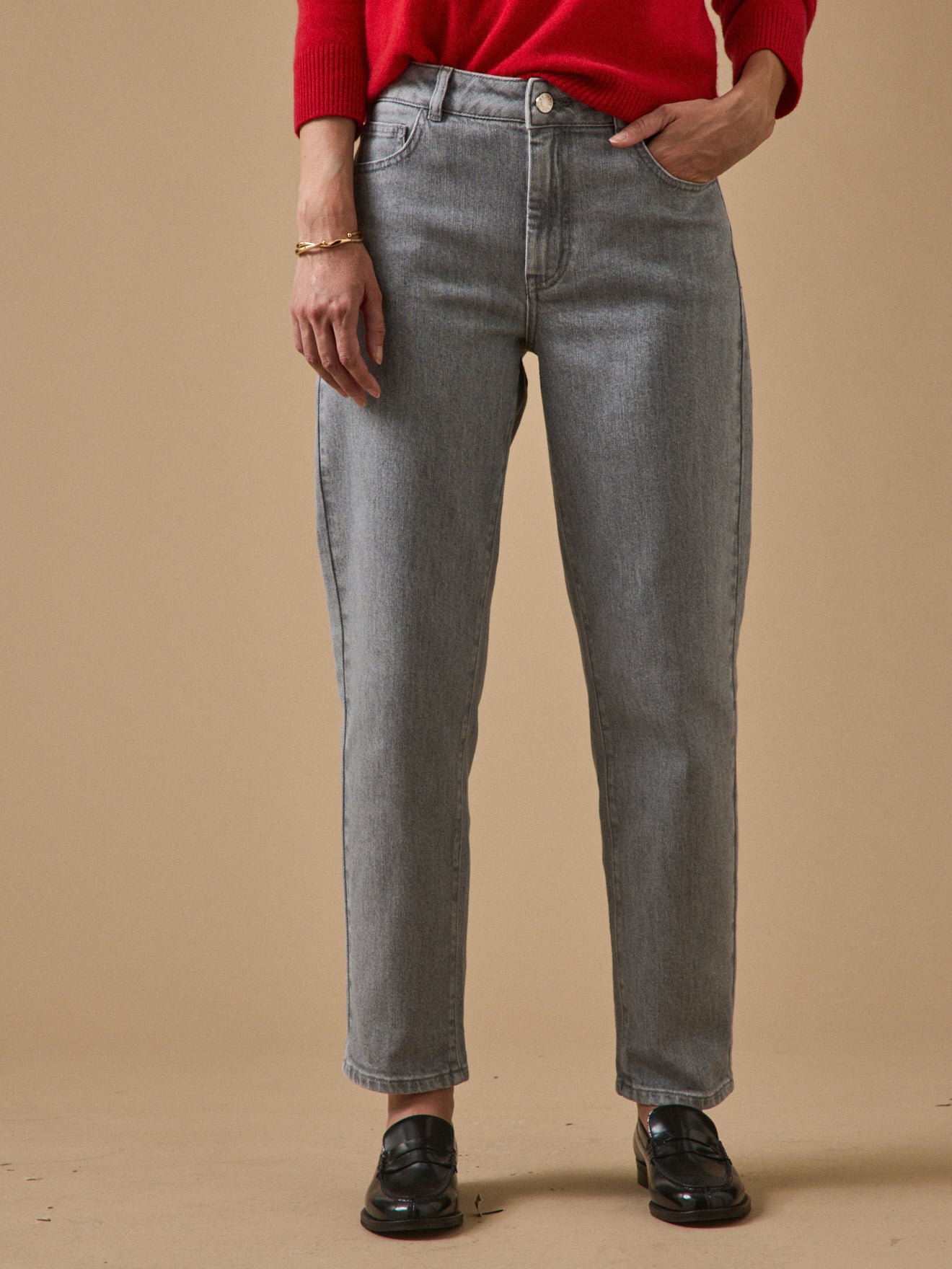 Mom fit damesjeans Claire - biokatoen