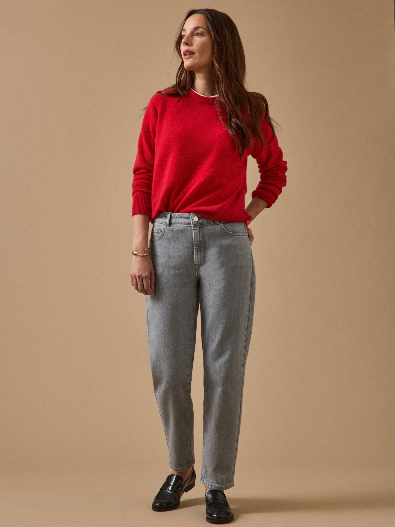 Mom fit damesjeans Claire - biokatoen