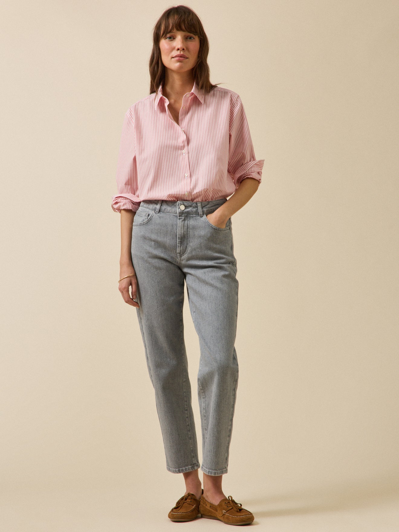 Mom fit damesjeans Claire - biokatoen