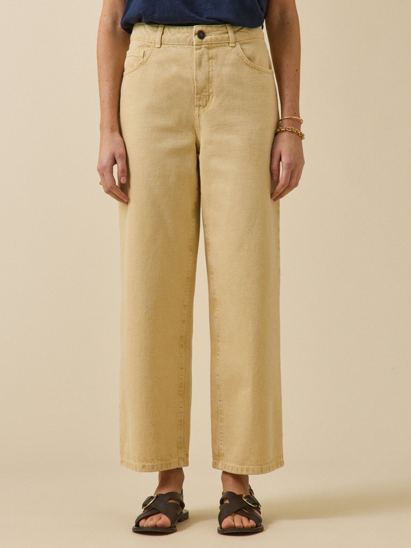 Wijde damesjeans Emilie - biokatoen