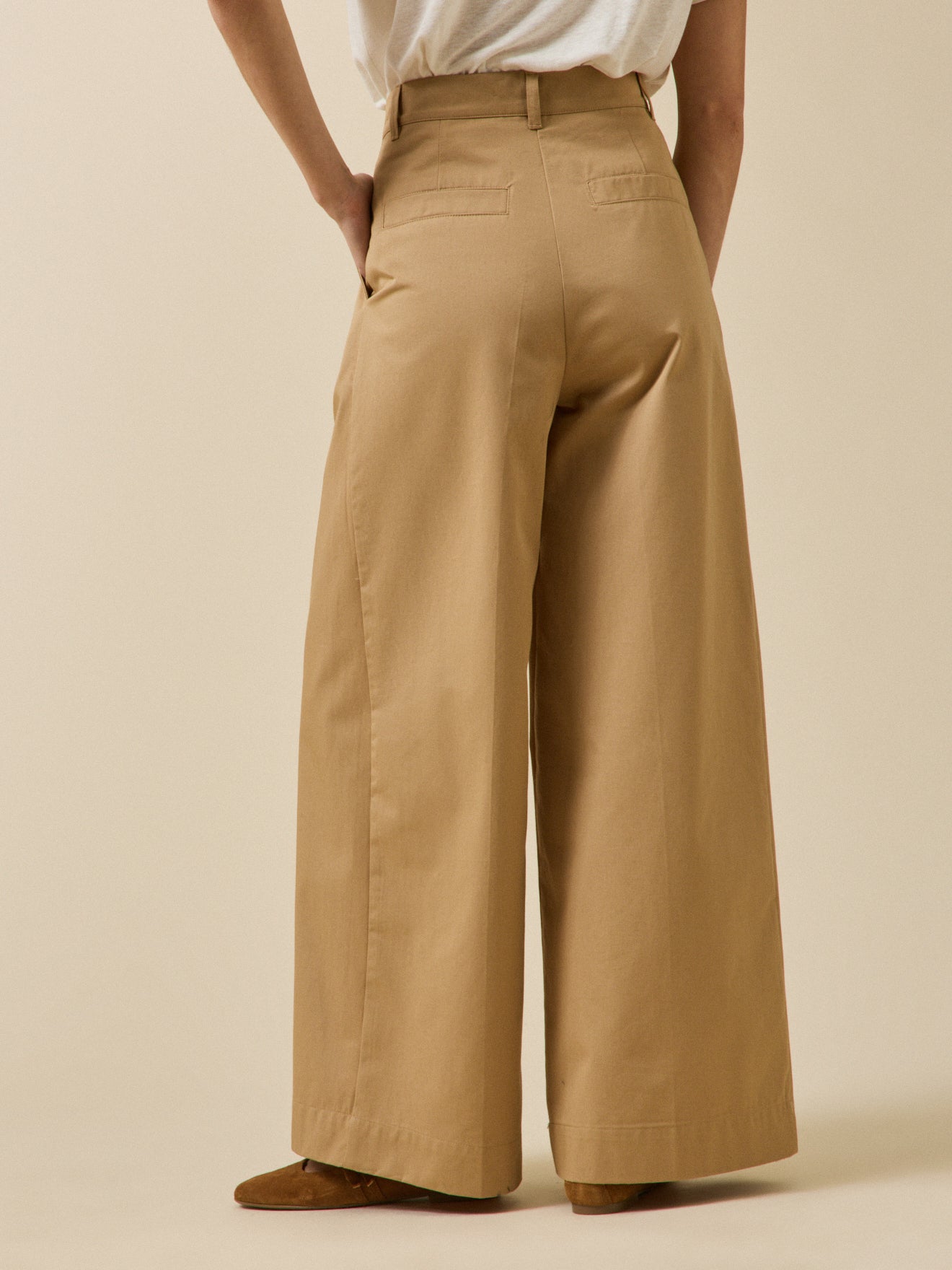 Pantalon large femme Agnès
