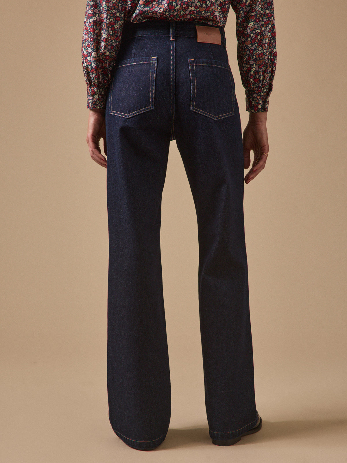 Flared damesjeans Suzanne - biokatoen