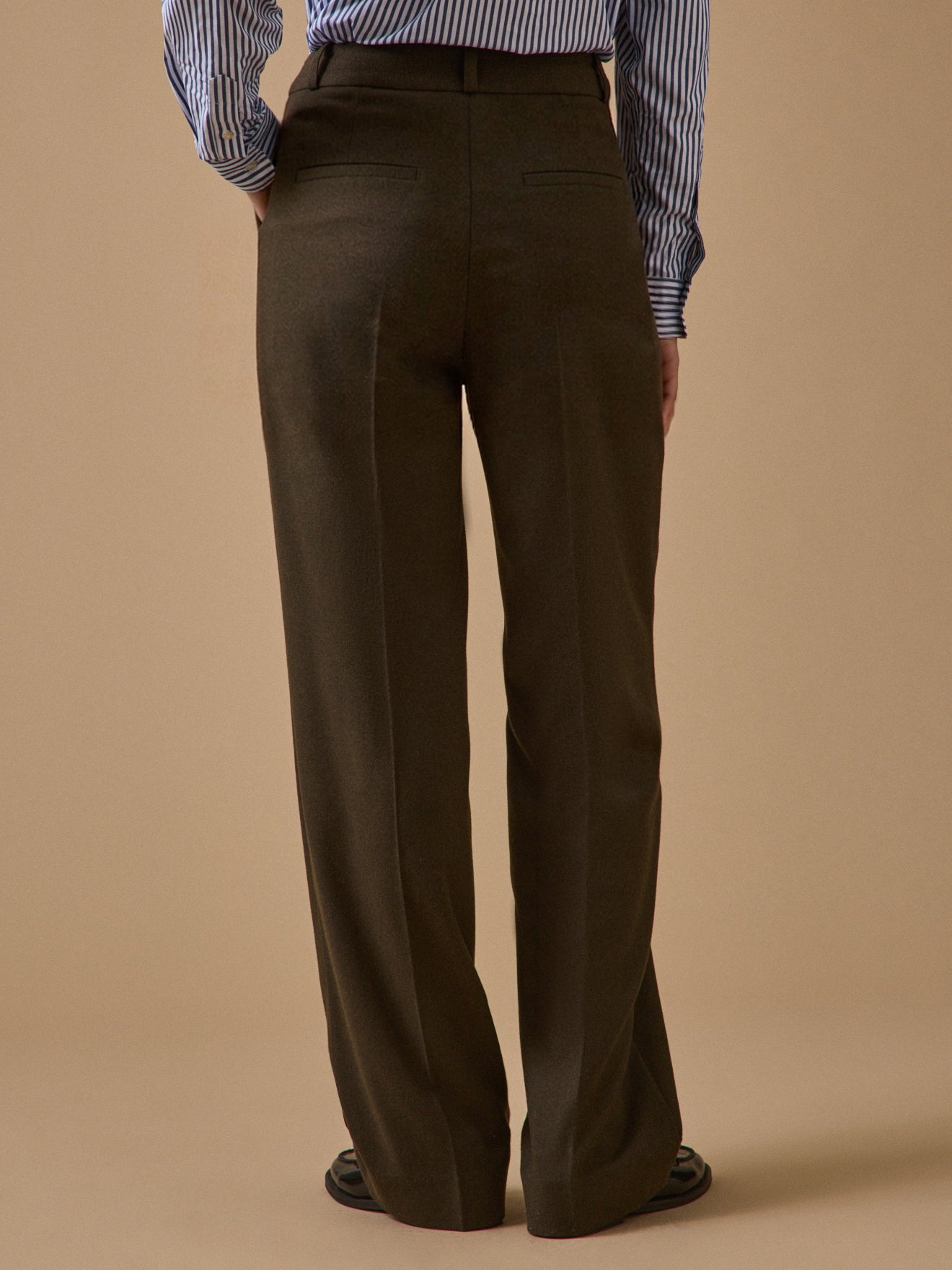 Pantalon droit flanelle femme Alma