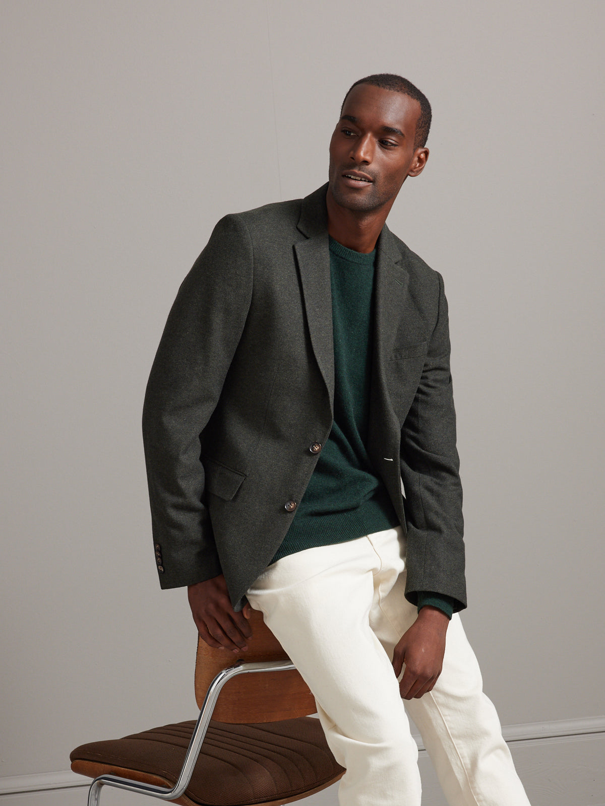 Blazer tissu caviar homme