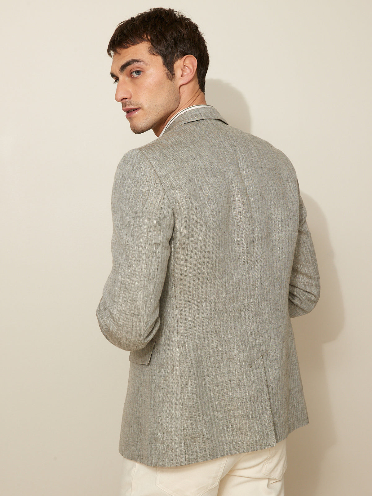 Veste blazer en lin homme