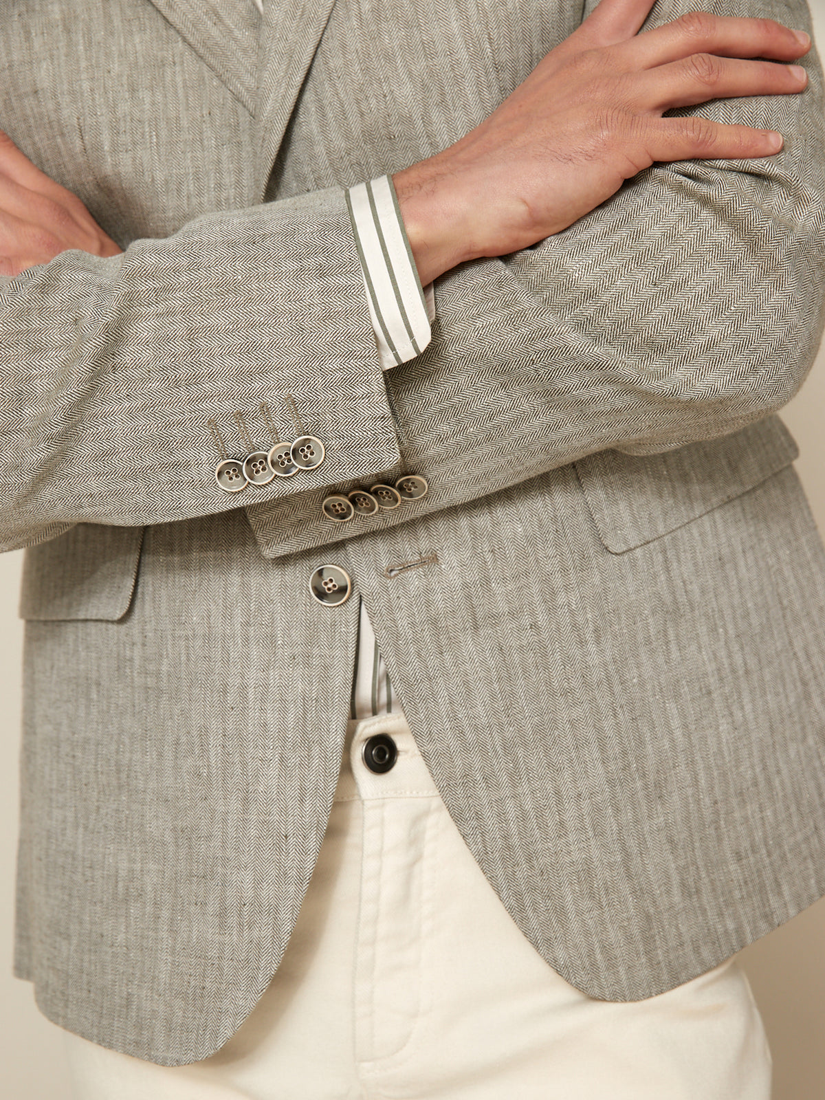 Veste blazer en lin homme