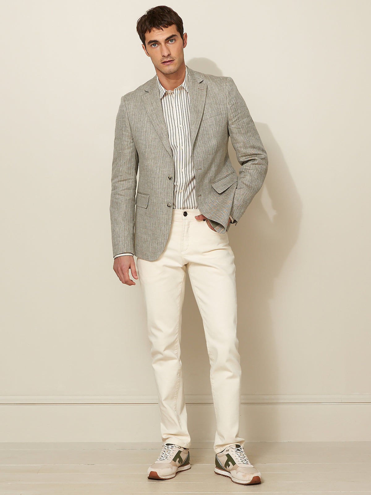 Veste blazer en lin homme
