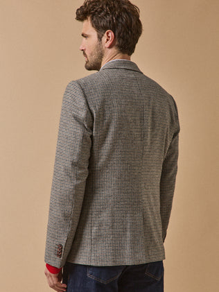 Herenblazer in wolmix met pied-de-poule