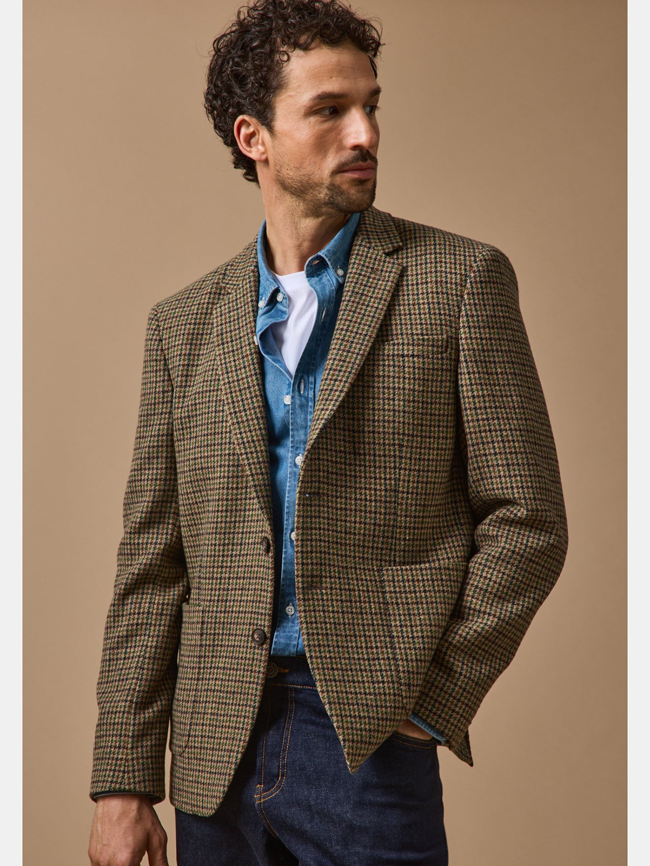 Herenblazer in twill