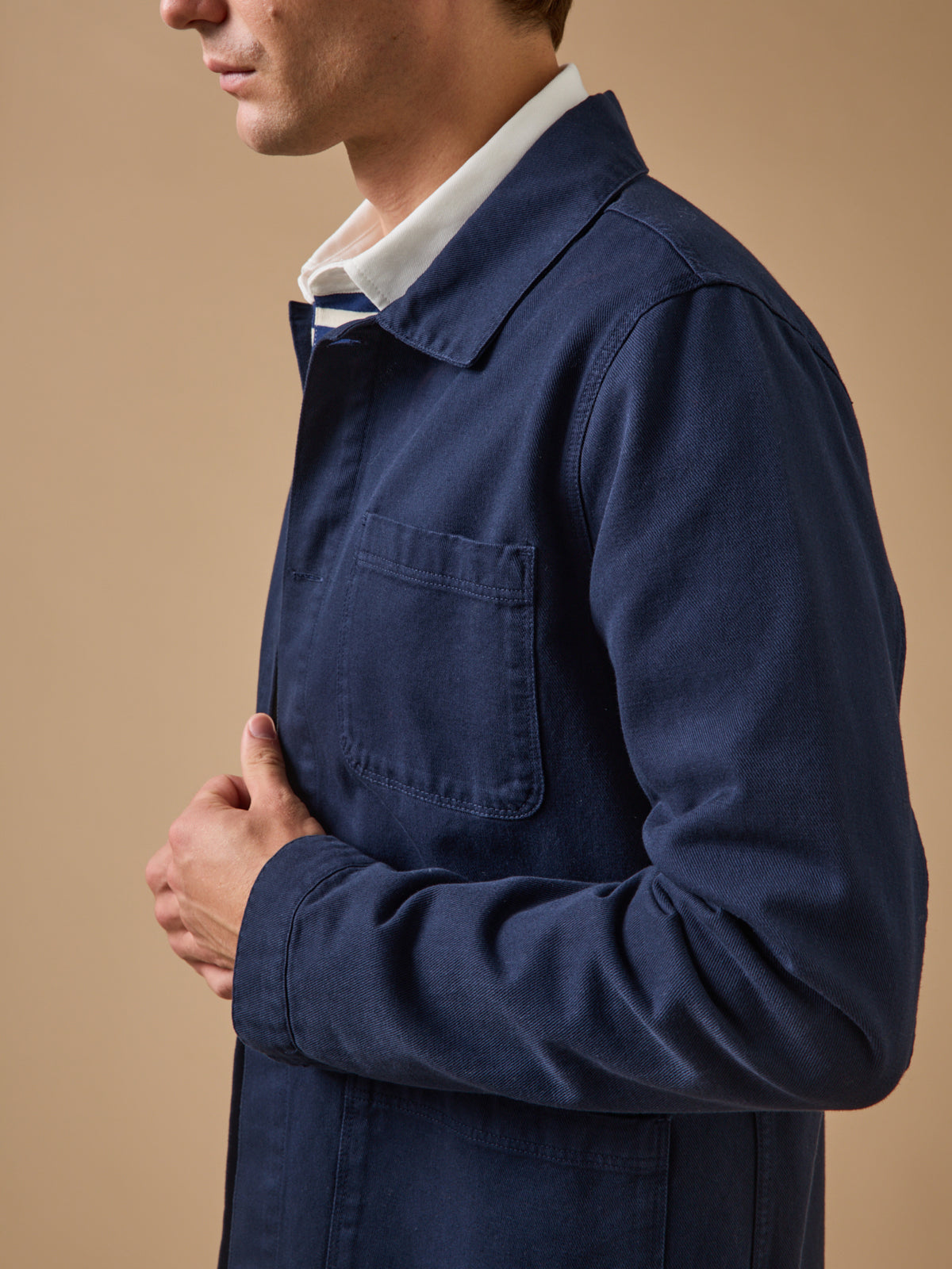 Veste worker homme twill coton recyclé