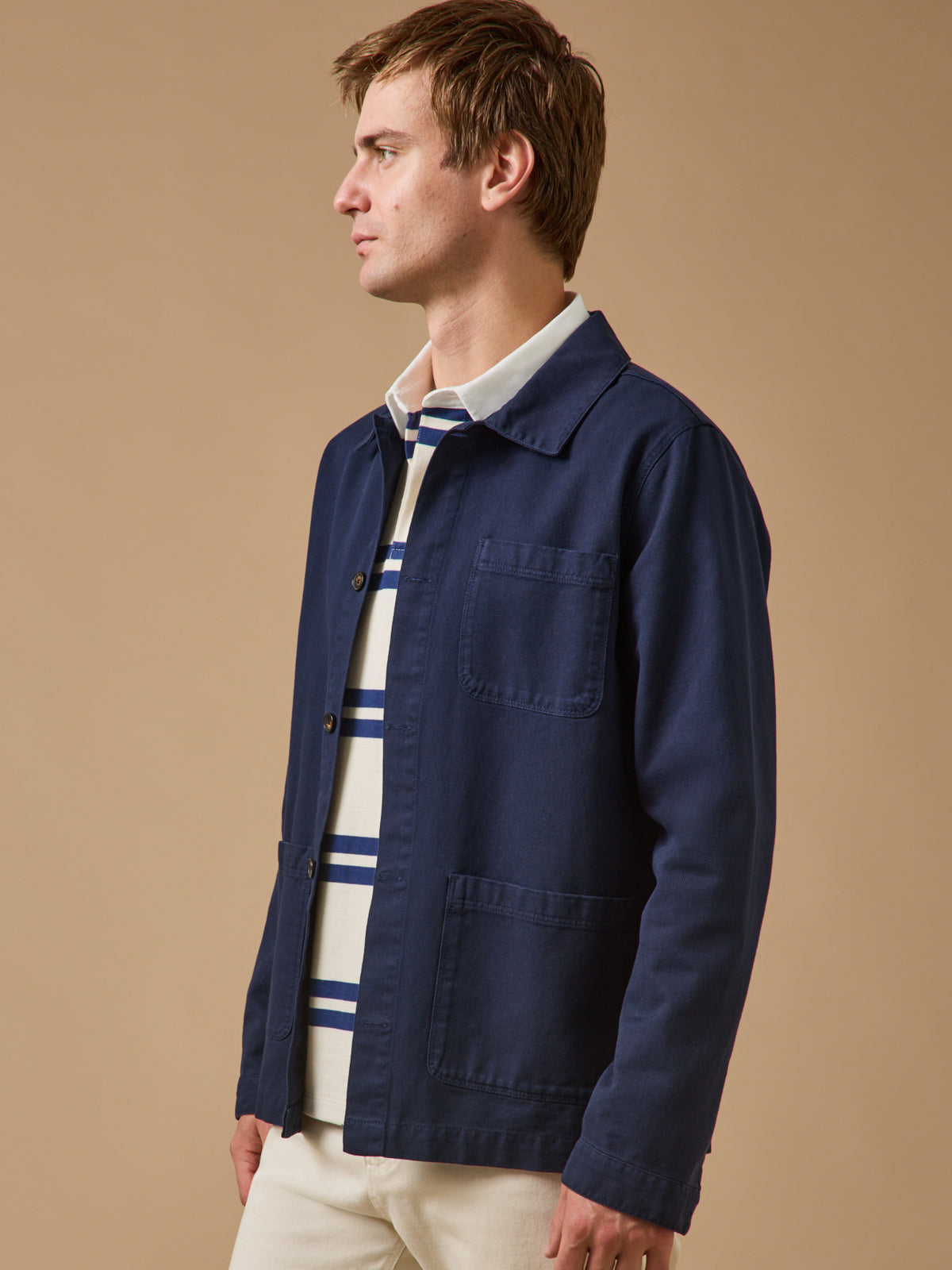 Veste worker homme twill coton recyclé