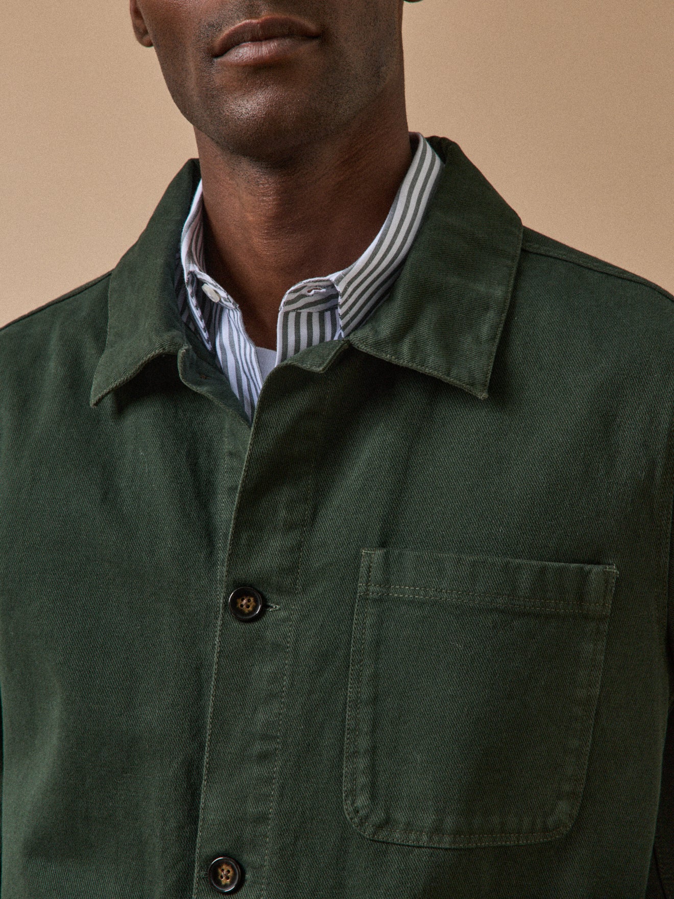 Veste worker homme twill coton recyclé