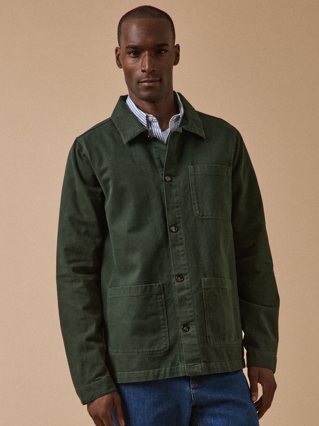 Veste worker homme twill coton recyclé