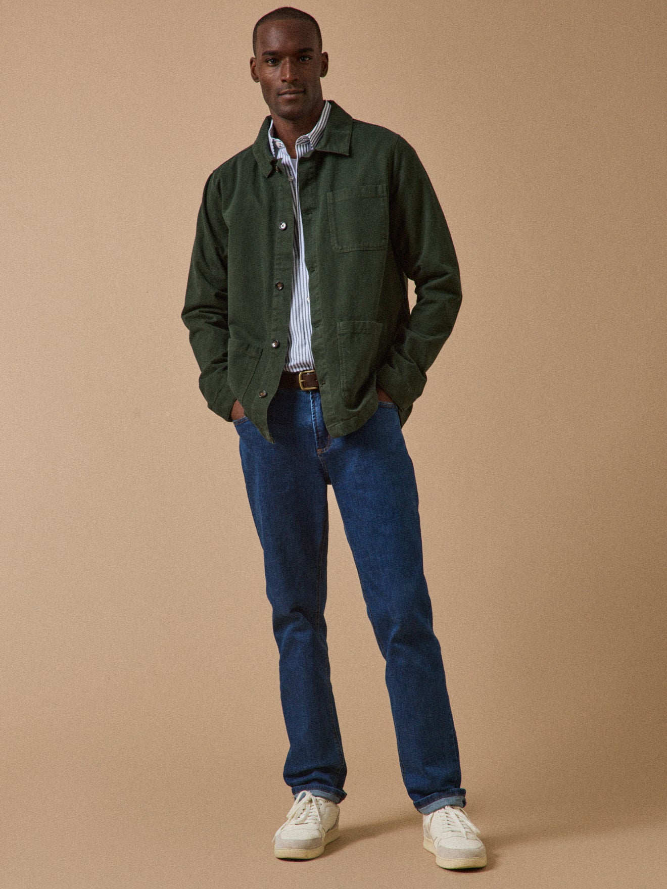 Veste worker homme twill coton recyclé