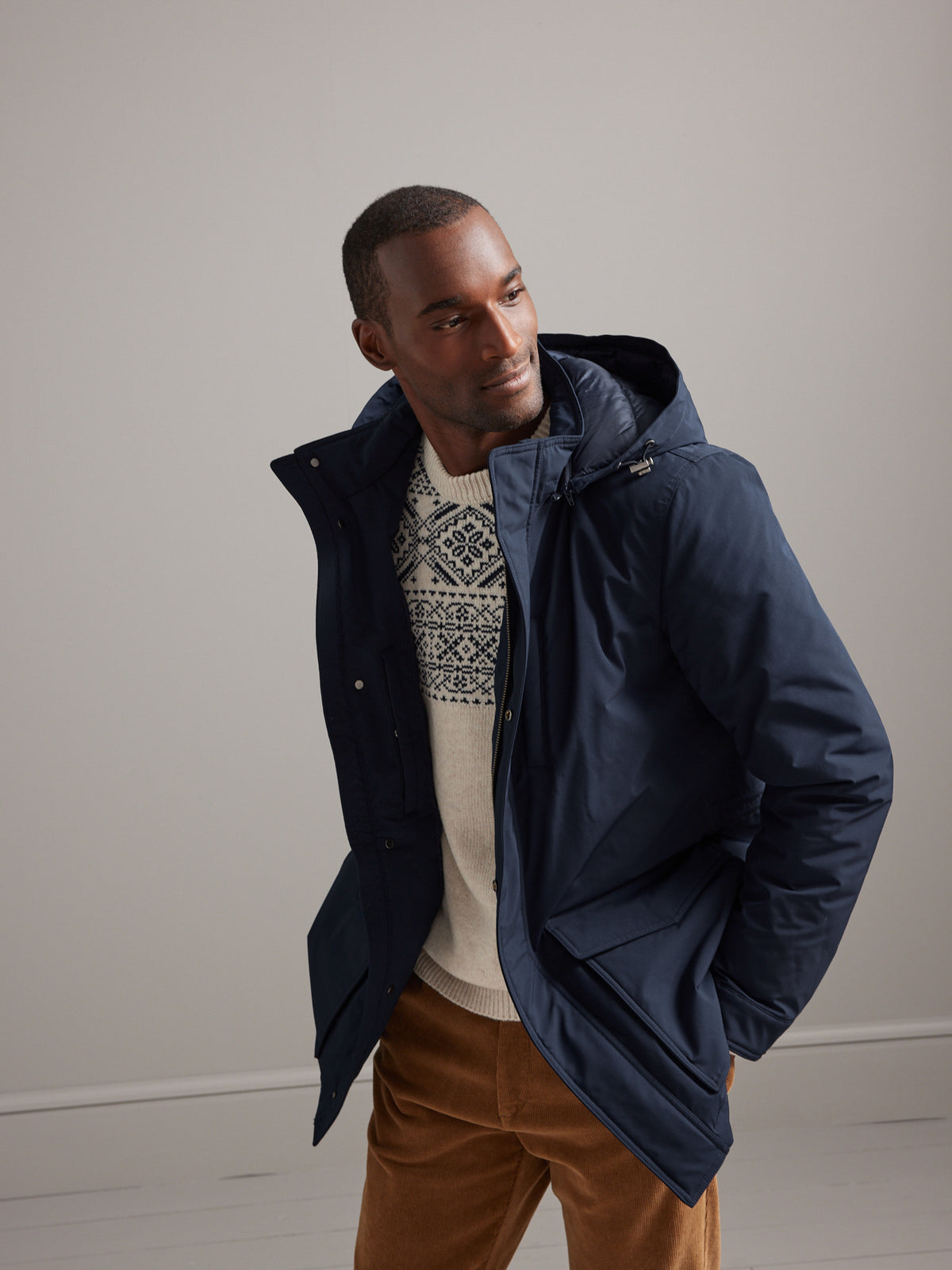 Parka courte city homme