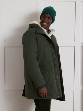 Warme, casual, halflange herenparka