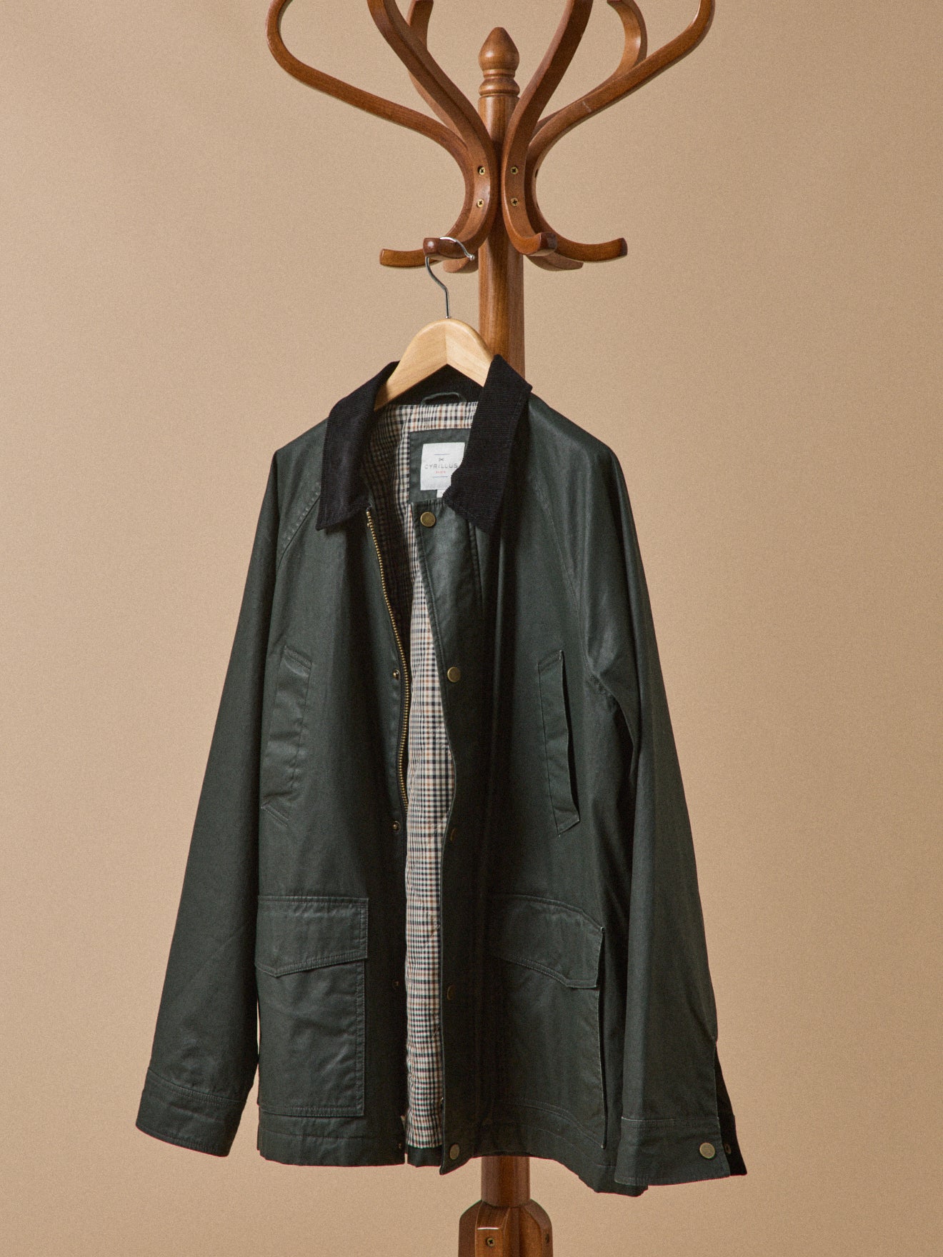 Veste homme coton enduit