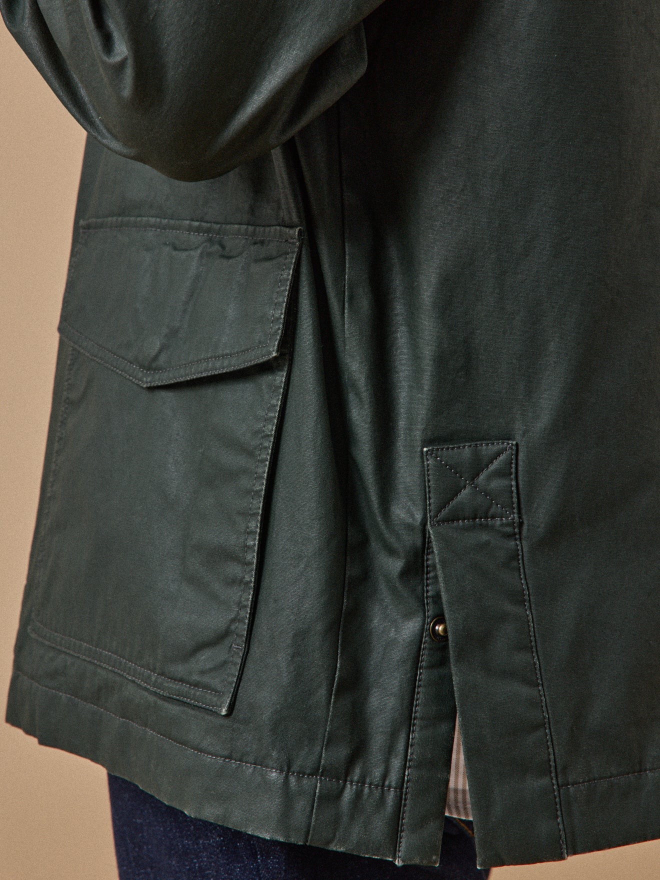 Veste homme coton enduit
