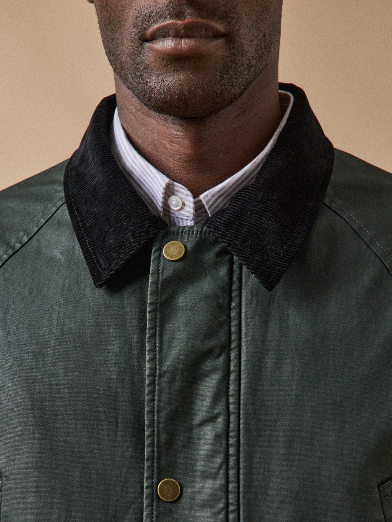 Veste homme coton enduit