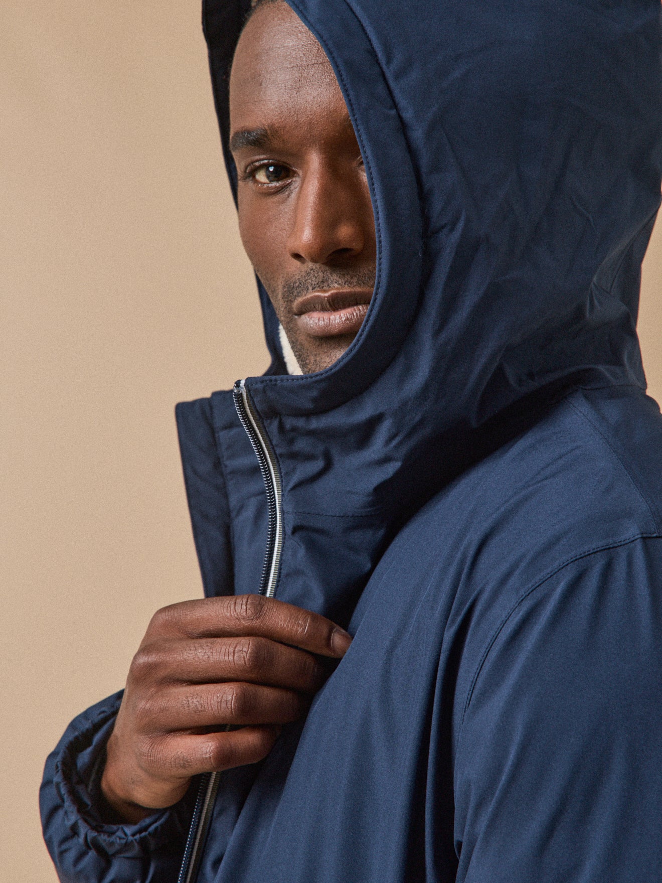 Parka longue imperméable homme