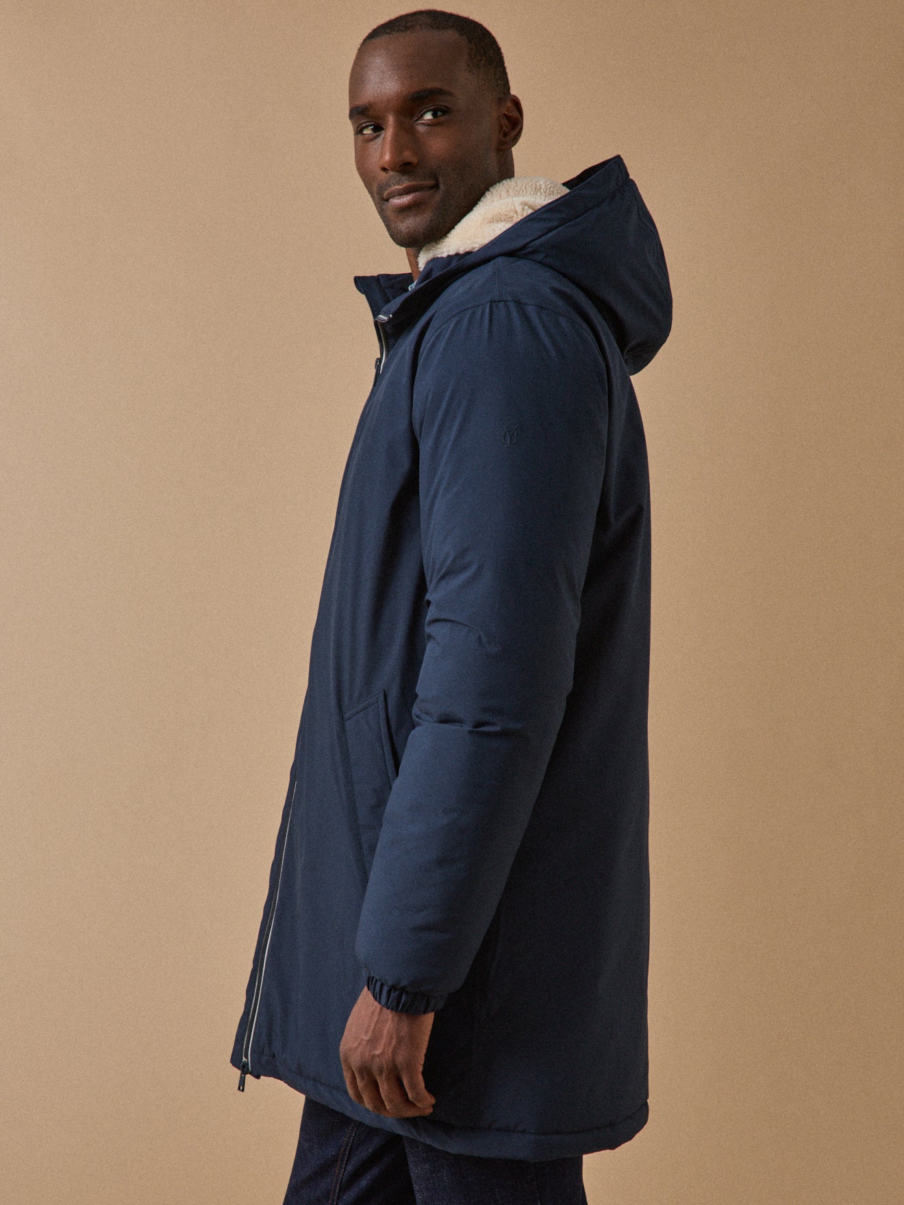 Parka longue imperméable homme