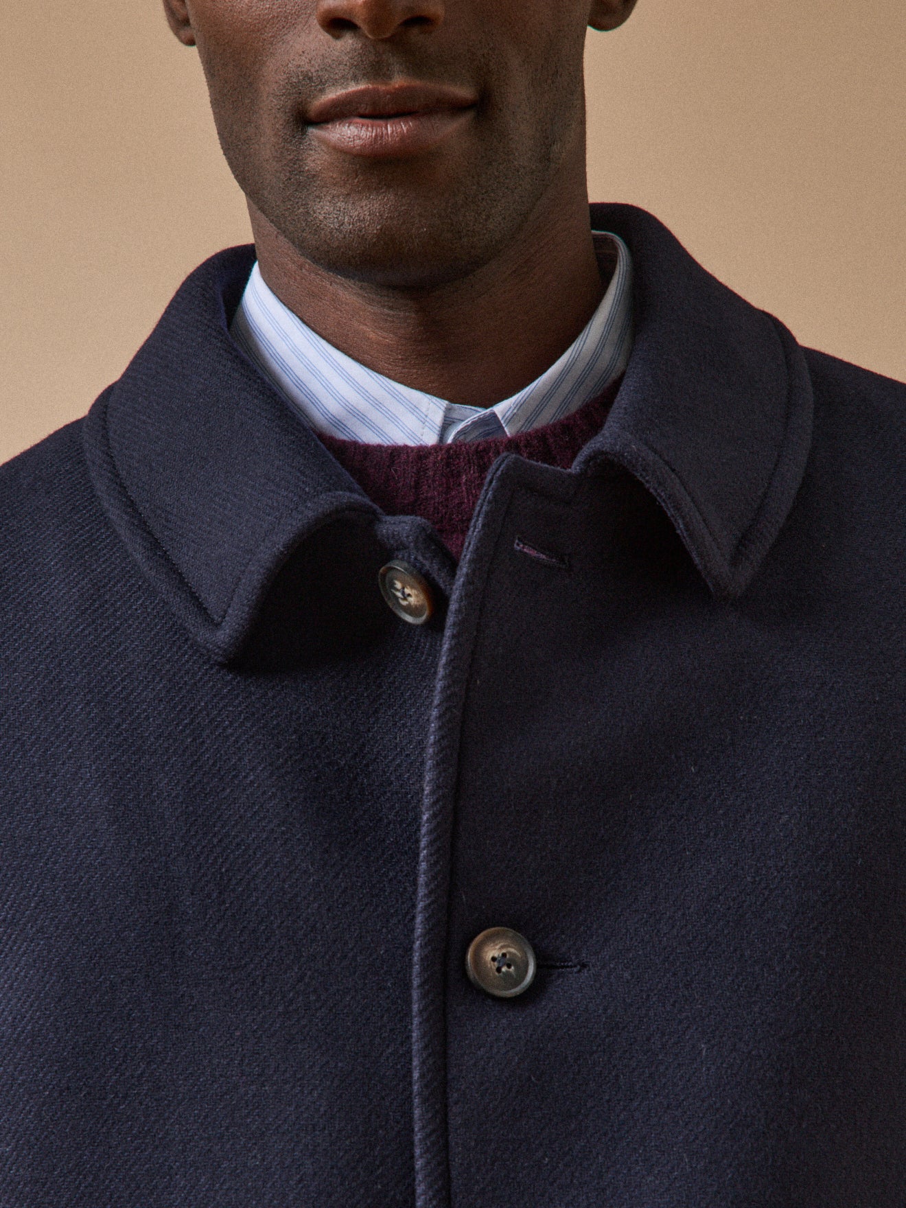 Manteau pardessus lainage homme