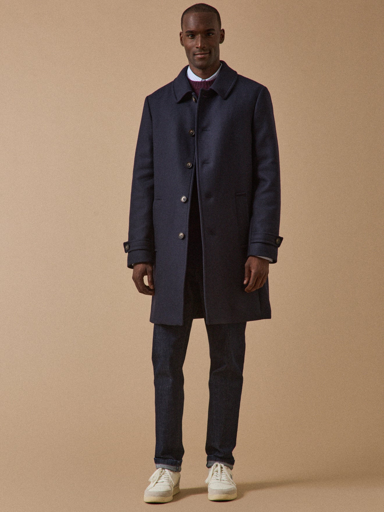 Manteau pardessus lainage homme