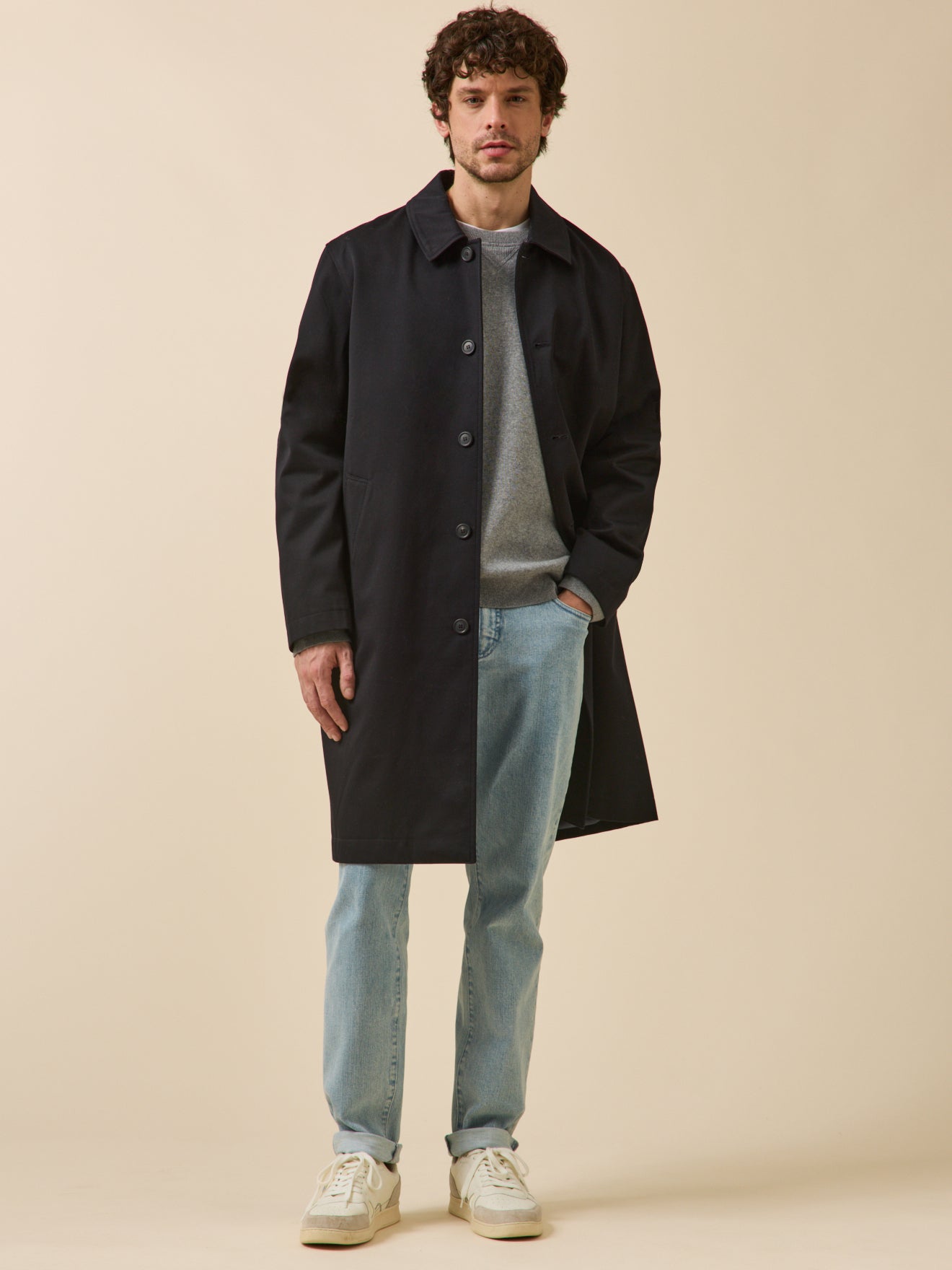 Trench déperlant homme